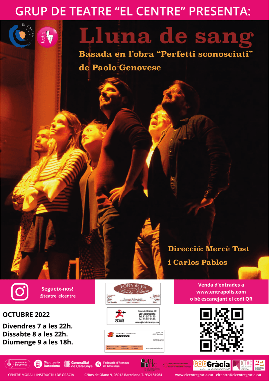 Teatre: "Perfetti Sconosciuti"(Lluna de sang)