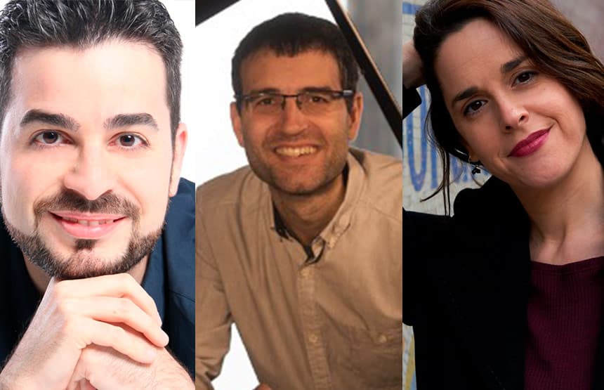 Júlia Farrés-Llongueras, Elías Arranz i Héctor Valls