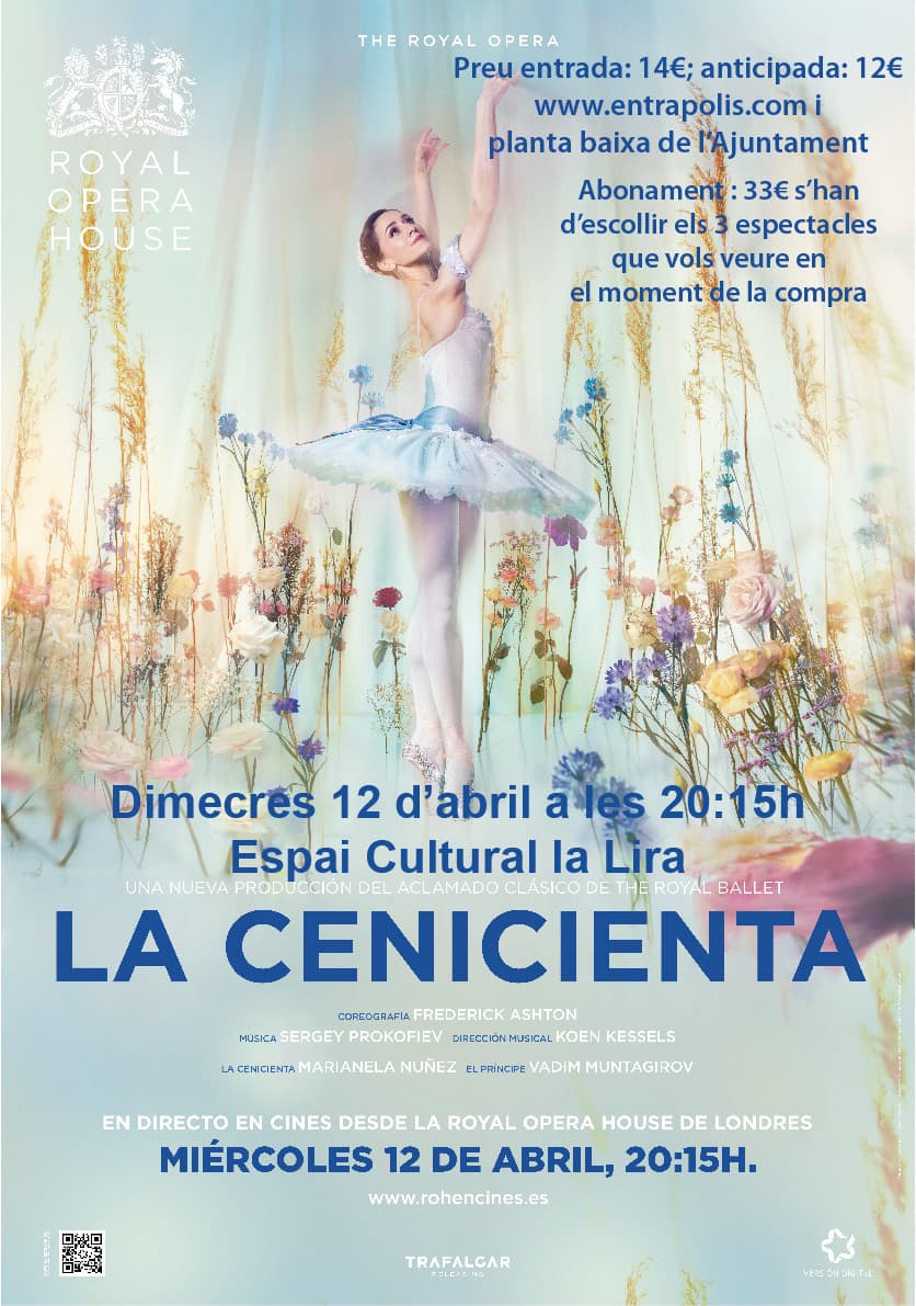 La Cenicienta. Ballet retransmès en directe des de Londres