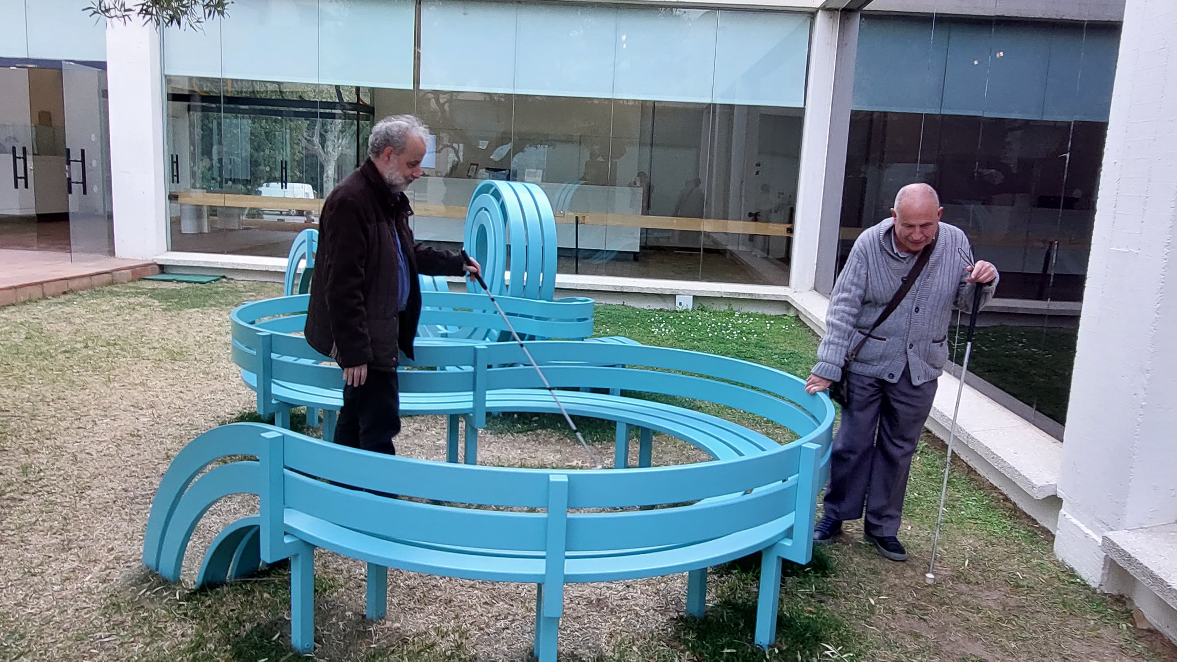 Visita per a persones amb discapacitat visual.