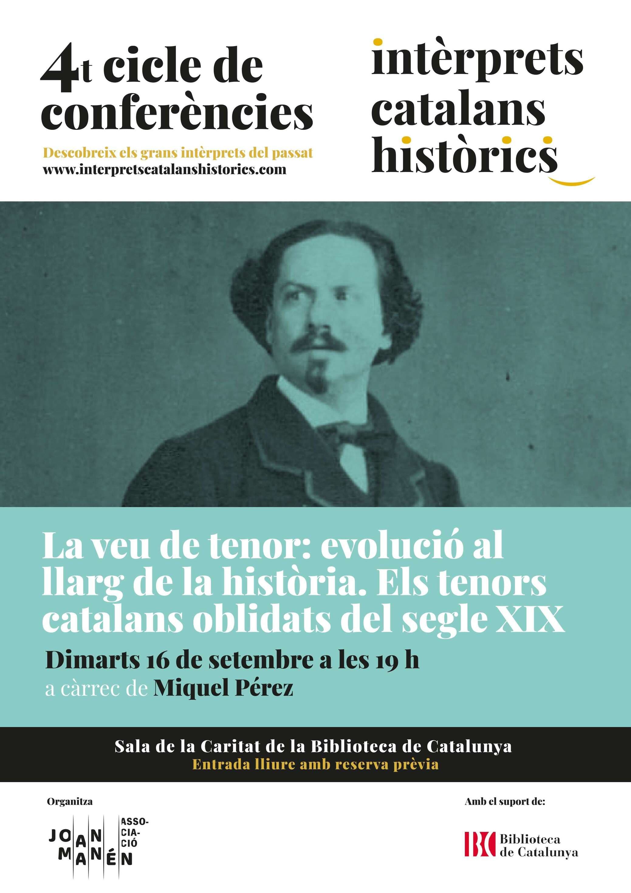 La veu del tenor: evolució al llarg de la història. Els tenors oblidats del segle XIX