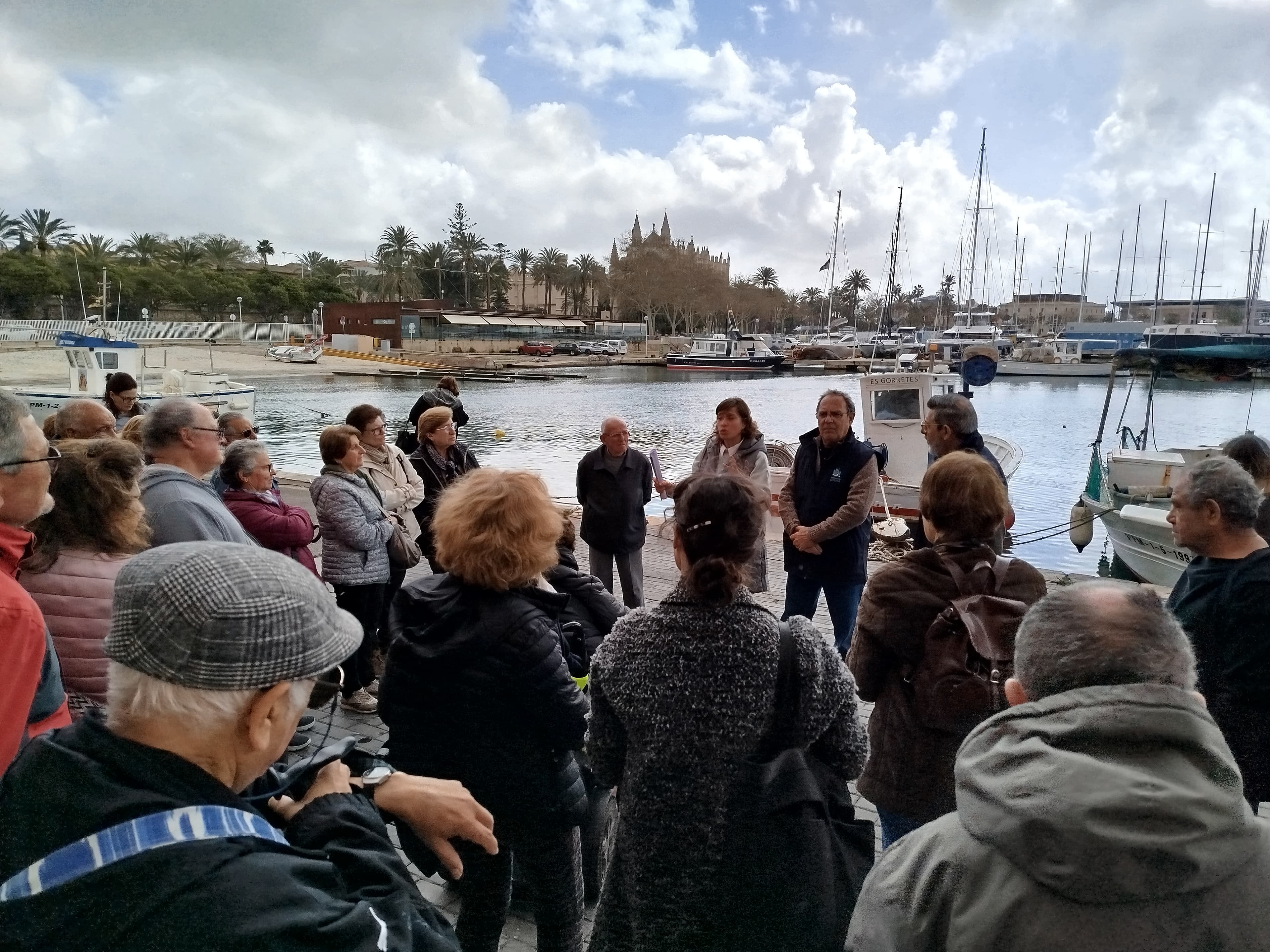 La llotja de peix i el moll pesquer de Palma