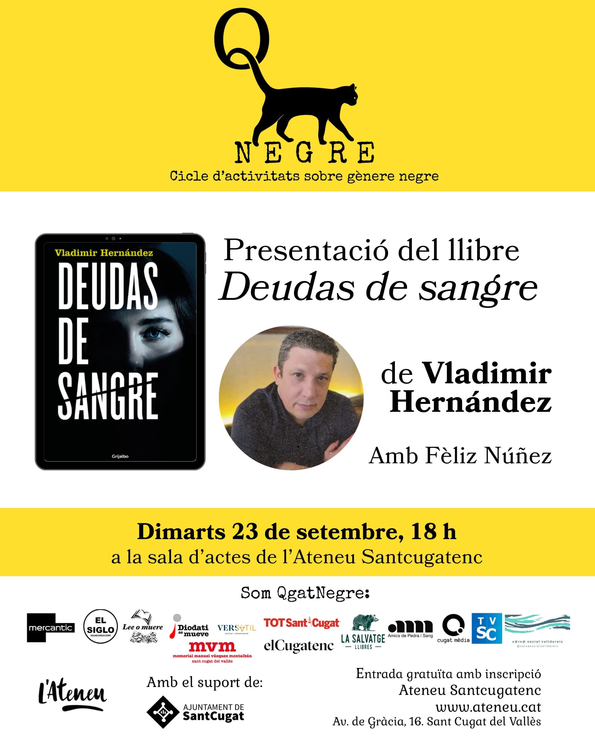 Presentació de “Deudas de sangre”, de Vladimir Hernández