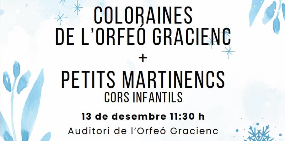 CONCERT - Coloraines + Petits Martinencs