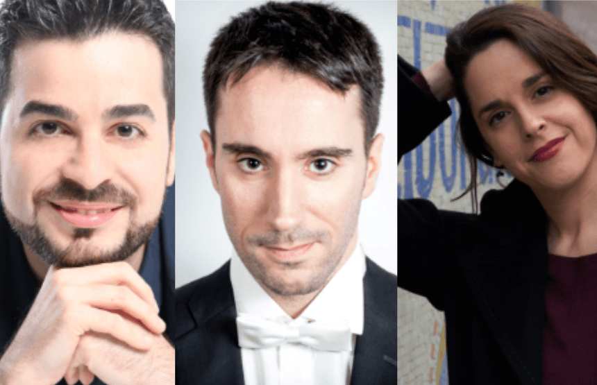 Júlia Farrés-Llongueras, Elías Arranz y Josep Buforn