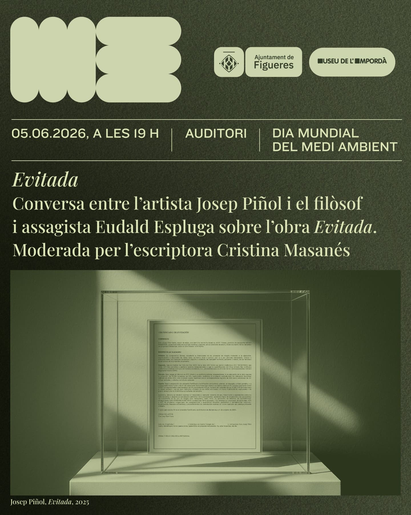 Conversa pel Dia Mundial del Medi Ambient. “Evitada”