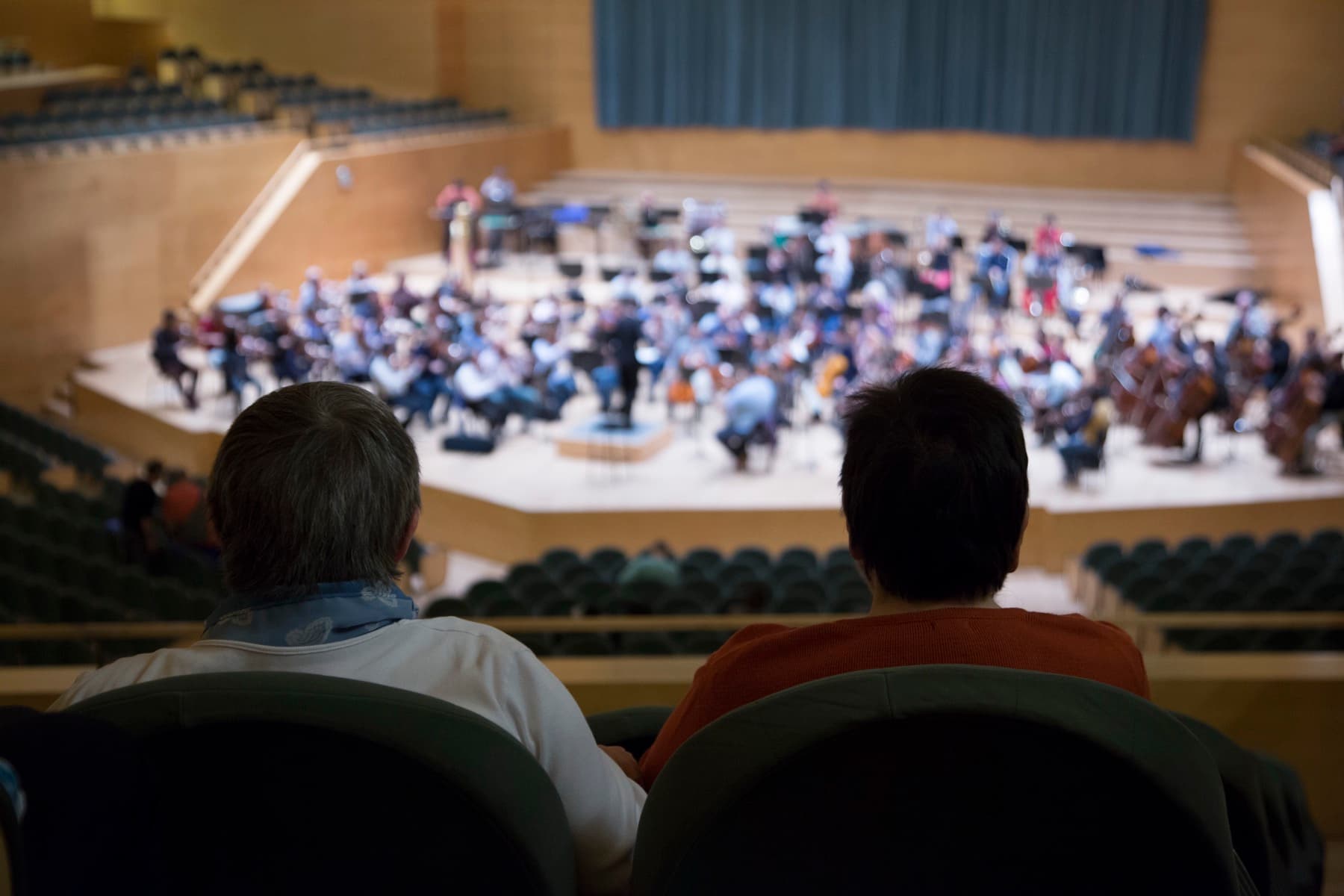 Homeless people at a cultural activity